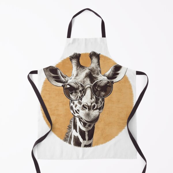 Artikelvorschau, Giraffe wearing Glasses entworfen und verkauft von TilesHQ.