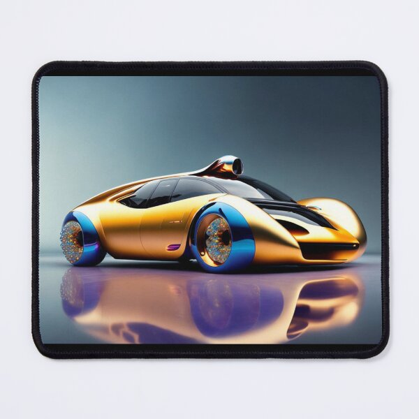 Item preview, Futuristic Golden Dream Car Design designed and sold by KALEIDOSCOPE UK.