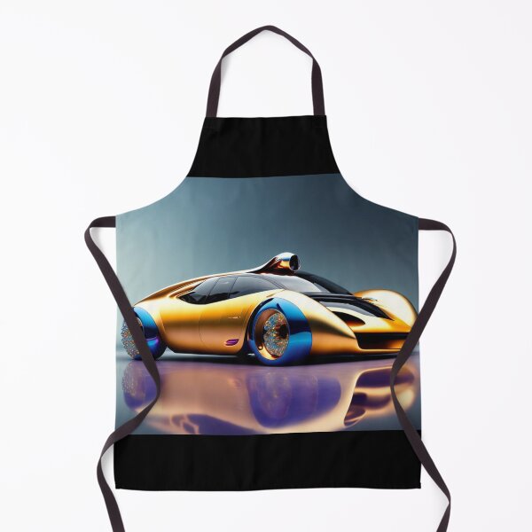 Item preview, Futuristic Golden Dream Car Design designed and sold by KALEIDOSCOPE UK.