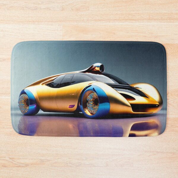 Item preview, Futuristic Golden Dream Car Design designed and sold by KALEIDOSCOPE UK.