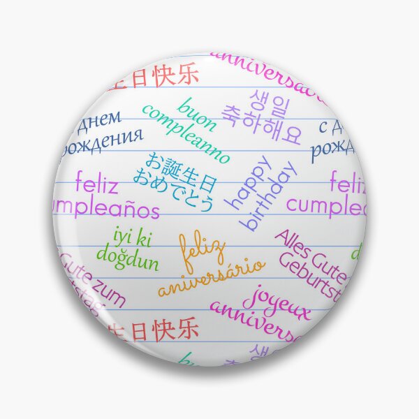 Item preview, Polyglot Birthday designed and sold by mixMixtli.