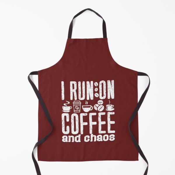 Item preview, I Run On Coffee and Chaos Funny Black designed and sold by Graphroad.