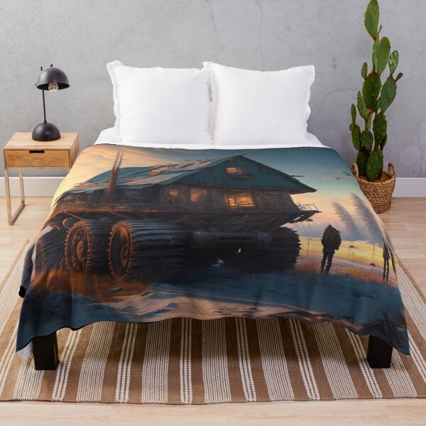 Item preview, Post-Apocalyptic Landscape with Gigantic Mobile Home vehicle designed and sold by KALEIDOSCOPE UK.