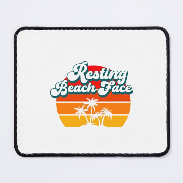 Item preview, RESTING BEACH FACE Retro Vacation Funny Summer Quote designed and sold by w1ckerman.