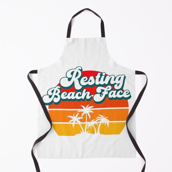 Item preview, RESTING BEACH FACE Retro Vacation Funny Summer Quote designed and sold by w1ckerman.