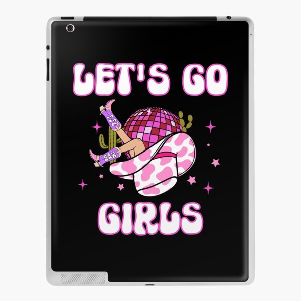 Let#39;S Go Girls Pink Cowboy Cowgirl Rodeo Hat Preppy Aesthetic  Bachelorette Party Howdy Yamp;Amp;#39;All White Background Sticker Vinyl  Waterproof