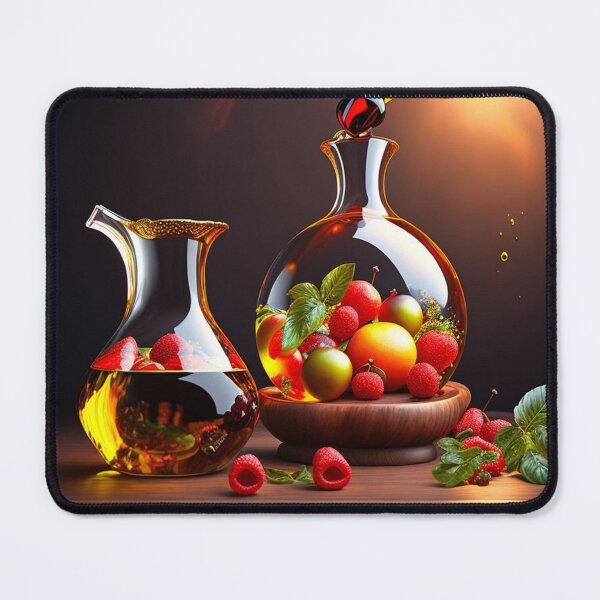 Item preview, 4K Hyper-Realistic Painting of Fruit in Glass Decanter and Jug designed and sold by KALEIDOSCOPE UK.