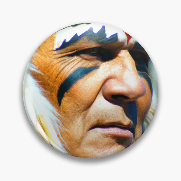 Item preview, Spirit of the Plains: Portrait of a Native American Chief designed and sold by TheArtisticNest.