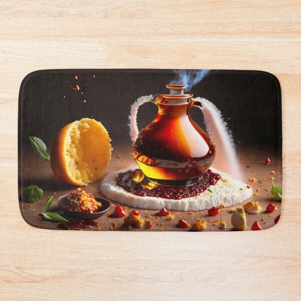 Item preview, Weird 4K Highly Detailed Painting of Fruit and a Glass Decanter designed and sold by KALEIDOSCOPE UK.