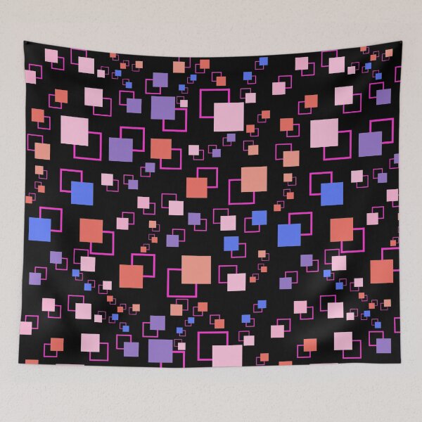 Item preview, Beautifully arranged multicolored square shapes designed and sold by mrjoecreation.