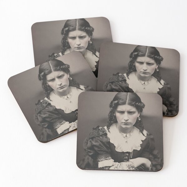 Item preview, Vintage Photograph of a Victorian 1800s Disturbed Young Girl designed and sold by KALEIDOSCOPE UK.