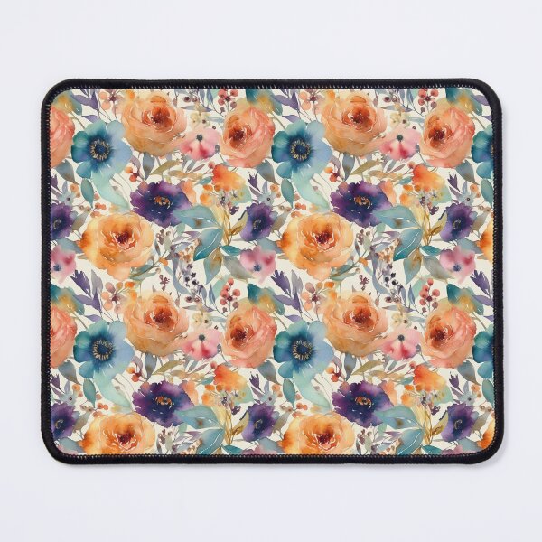 Item preview, Colorful Flowers in Watercolor Pattern  designed and sold by StudioTokyo.