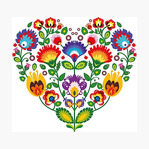 Item preview, Wycinanki Folklore heart designed and sold by FK-UK.