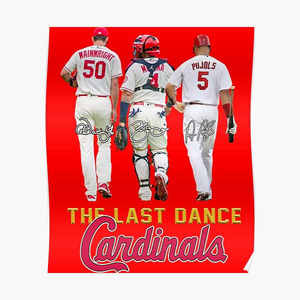 St Louis Cardinal's Baseball Shirt, The Final Ride, Pujols, Wainwright,  Molina, Stl The Last Dance