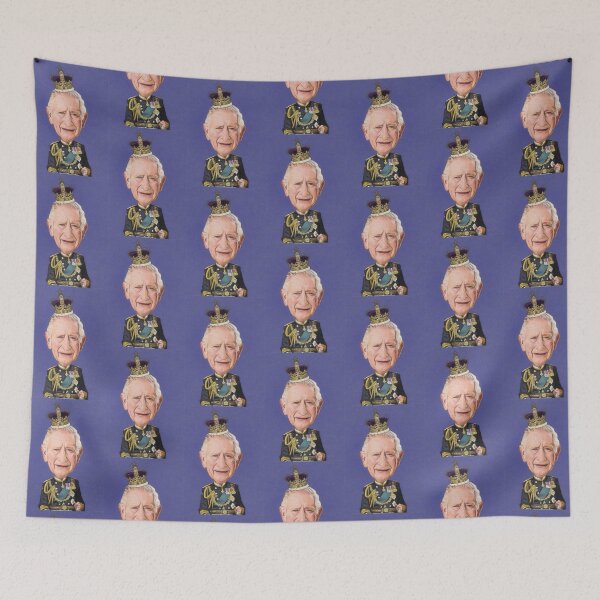 Item preview, King Charles Coronation Cartoon designed and sold by NikkiBear67.
