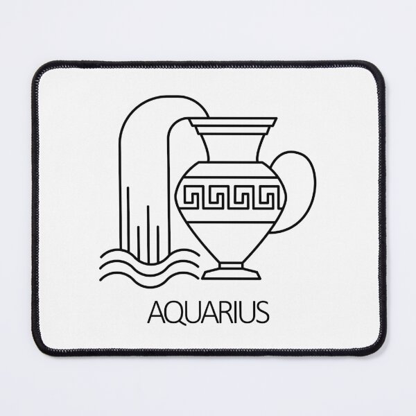 Item preview, Aquarius Zodiac Sign - Black designed and sold by SimpleWorksSK.