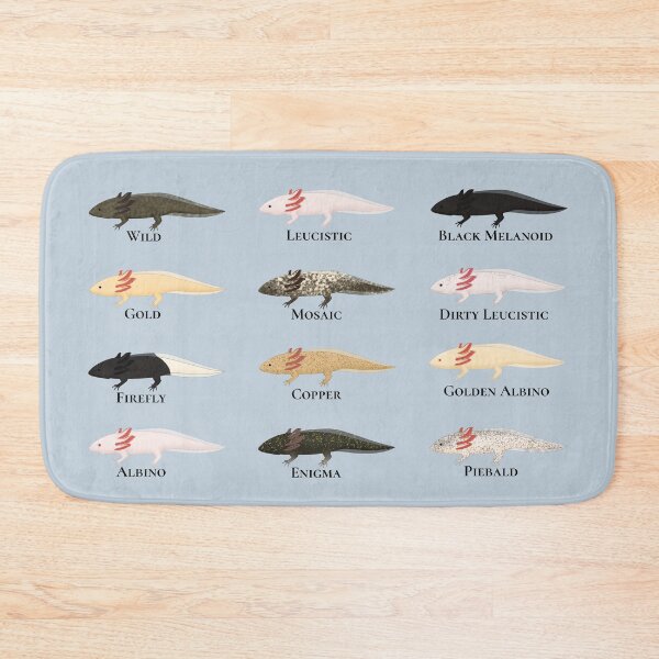 Item preview, Labelled Axolotls Pattern designed and sold by Charloote.