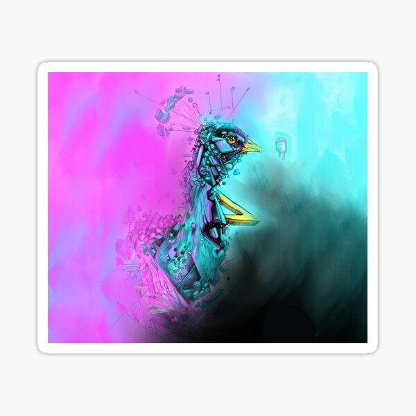 KING PEACOCK Sticker