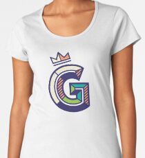 Crowned G Initial Women's Premium T-Shirt
