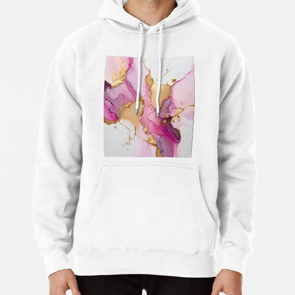 Pink marble outlet hoodie