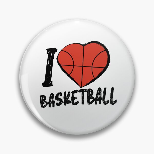 Artikelvorschau, Ich liebe Basketball - schwarzer Schmutz-Text entworfen und verkauft von hotshots-design.