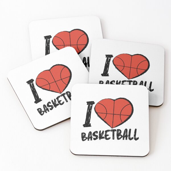 Artikelvorschau, Ich liebe Basketball - schwarzer Schmutz-Text entworfen und verkauft von hotshots-design.