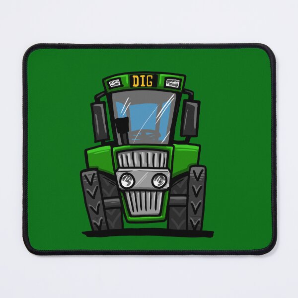 Item preview, Green Cartoon Tractor designed and sold by Yeomans Cartoons.