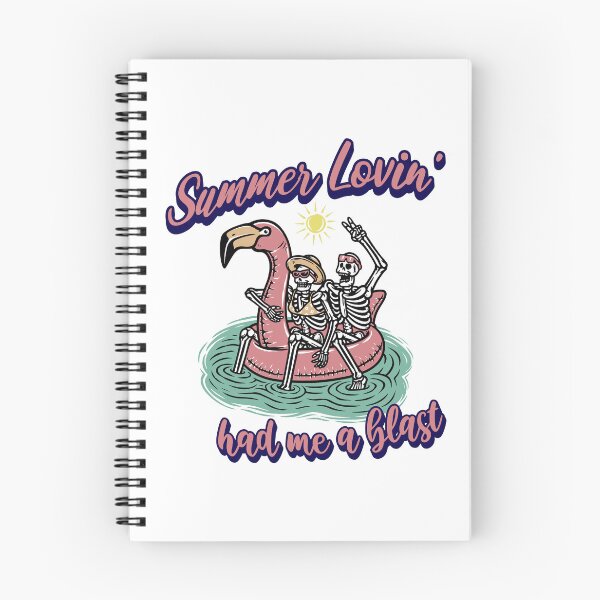 Item preview, Summer Lovin Had Me Blast - Summer Lovin' Skeletons in Pink Flamingo Float designed and sold by printify.
