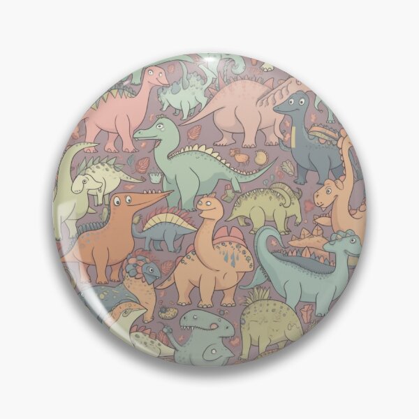 Artikelvorschau, Dino-mite Fashionistas: Ein süßes Pastell-Wiederholungsmuster entworfen und verkauft von RobotBadGuy0.