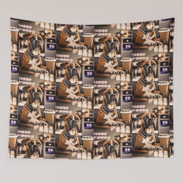 Item preview, Boxer Dog Coffee Lover  designed and sold by ElegantCat.