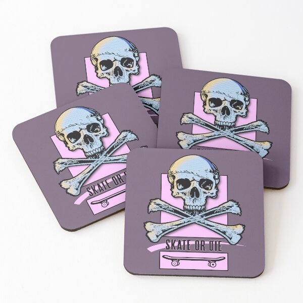 Item preview, Skate Or Die - Pink Skull designed and sold by Alien-Theory.
