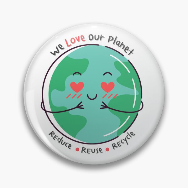 Item preview, We love our planet, reduce, reuse, recycle stricker designed and sold by AFRUKSOODJAI.