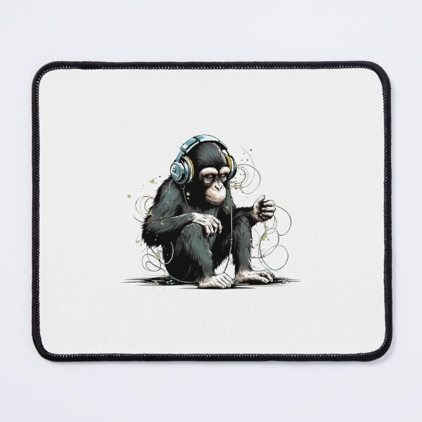 Item preview, Banksy DJ Monkey Thinker with Headphones designed and sold by hamishby.