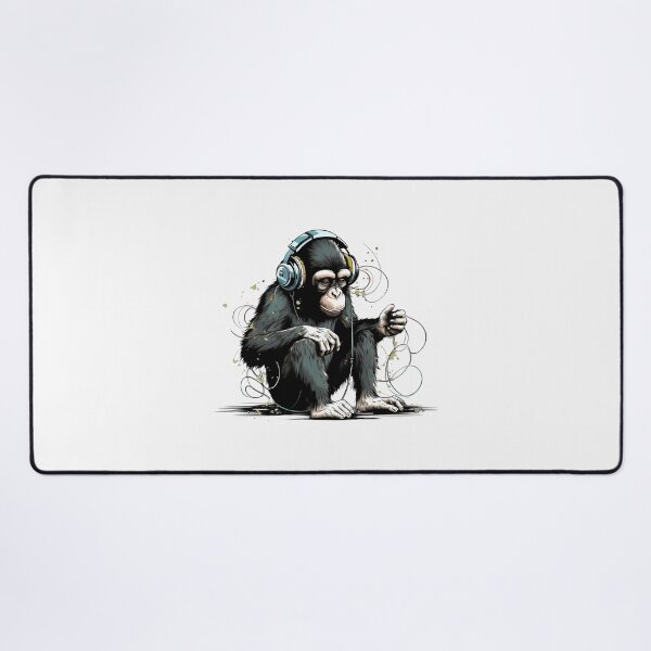 Item preview, Banksy DJ Monkey Thinker with Headphones designed and sold by hamishby.