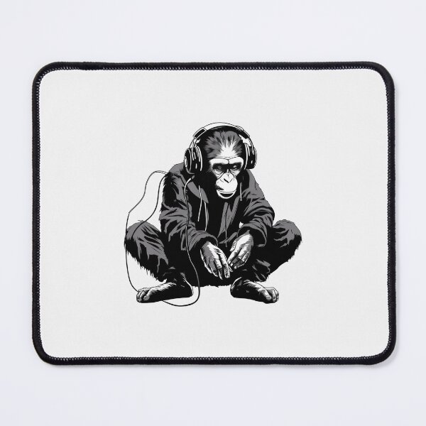 Item preview, Banksy DJ Monkey Thinker with Headphones designed and sold by hamishby.