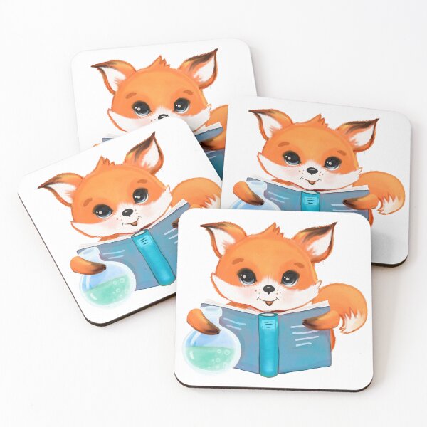 Item preview, Fox, The Best Student / School Textbook, Watercolor Image Digital Print Decor   designed and sold by adlydesigns.