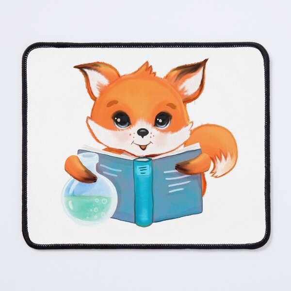 Artikelvorschau, Fuchs, das beste Schüler-/Schulbuch, Aquarellbild-Digitaldruck-Dekor entworfen und verkauft von adlydesigns.