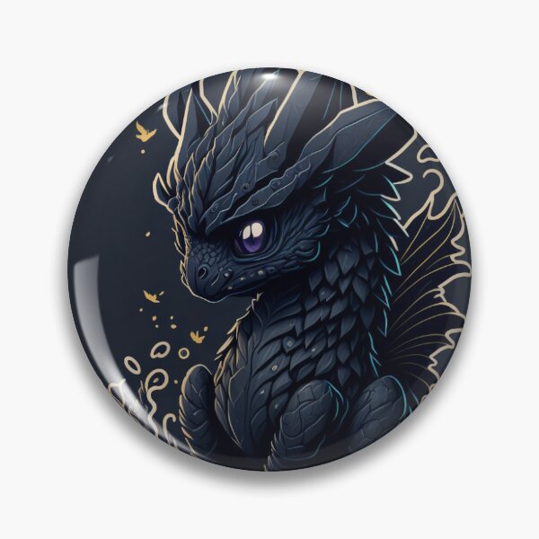 Item preview, Cute black dragon designed and sold by FuzzieIntuition.