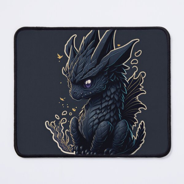 Item preview, Cute black dragon designed and sold by FuzzieIntuition.