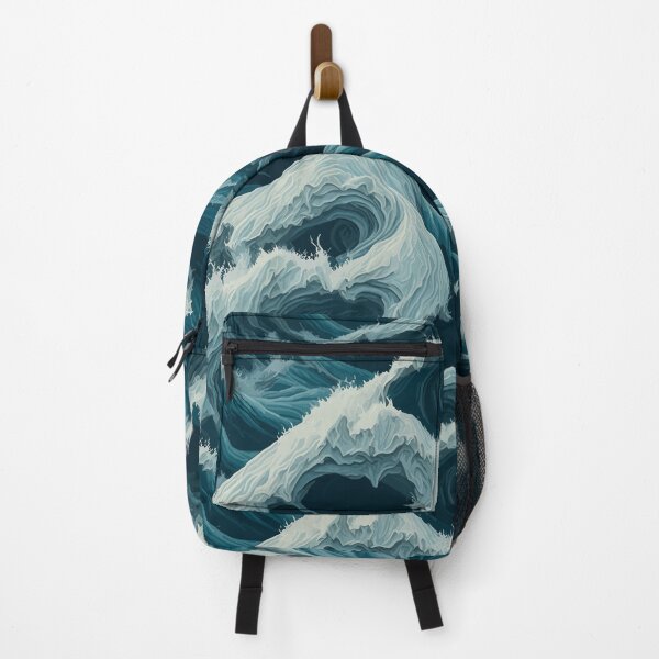 Item preview, blue sea background waves vintage  designed and sold by jkrphoto.