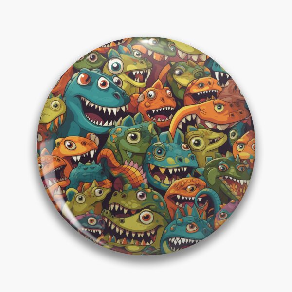 Item preview, Peek-a-Boo Dinosaur Faces designed and sold by RobotBadGuy0.