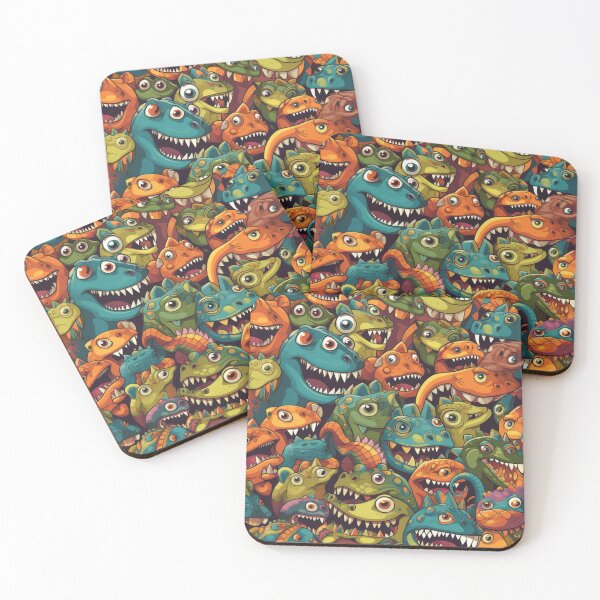 Item preview, Peek-a-Boo Dinosaur Faces designed and sold by RobotBadGuy0.