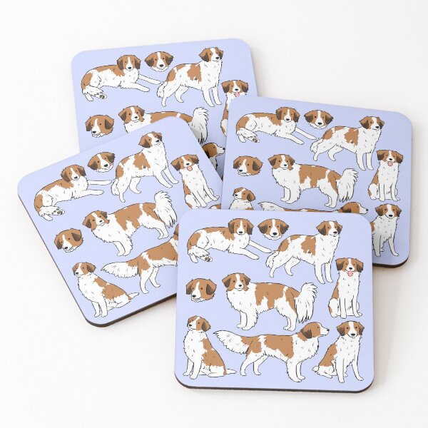 Item preview, Kooiker -nederlandse kooikerhondjes- dog cute pattern  designed and sold by Yarafantasyart.