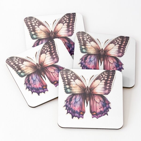 Item preview, Elegant Brown Pink Butterfly Sticker Best Selling Sale designed and sold by AdiRemba.