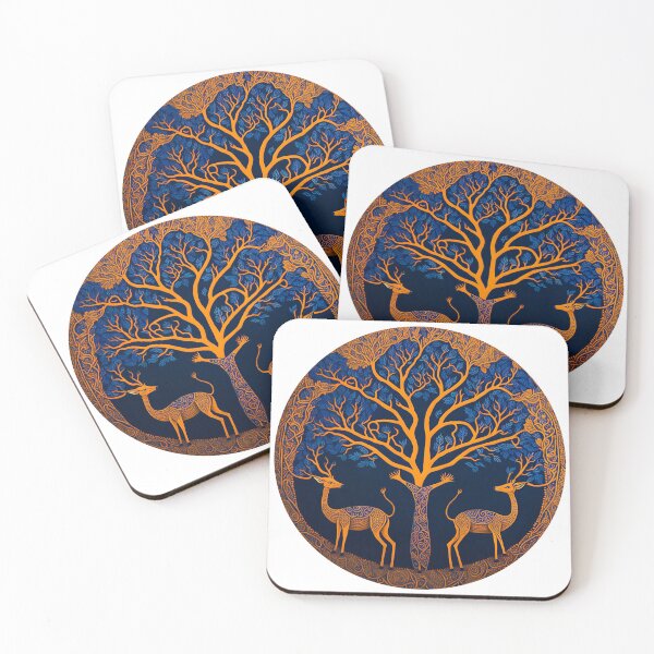 Item preview, Deer under the Tree-2 designed and sold by itsy-beetsy.