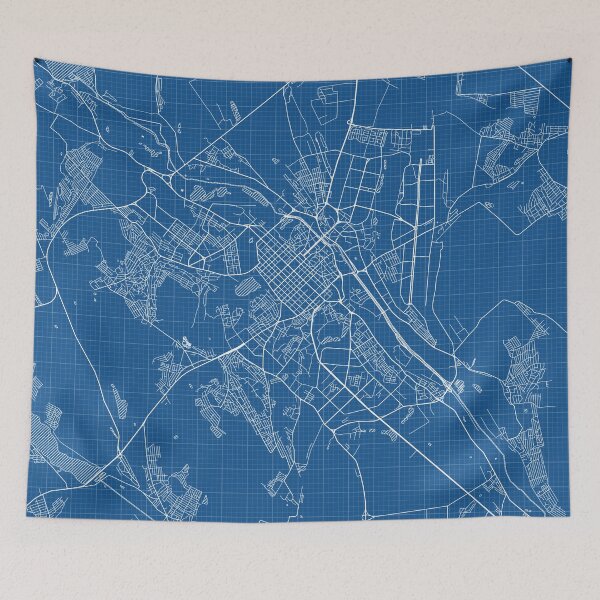 Item preview, Chisinau City Map of Moldova - Blueprint designed and sold by deMAP.