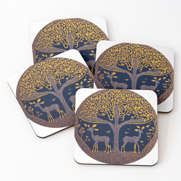 Item preview, Deer under the Tree-3 designed and sold by itsy-beetsy.