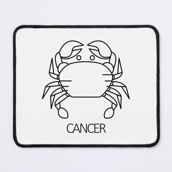 Item preview, Cancer Zodiac Sign - Black designed and sold by SimpleWorksSK.