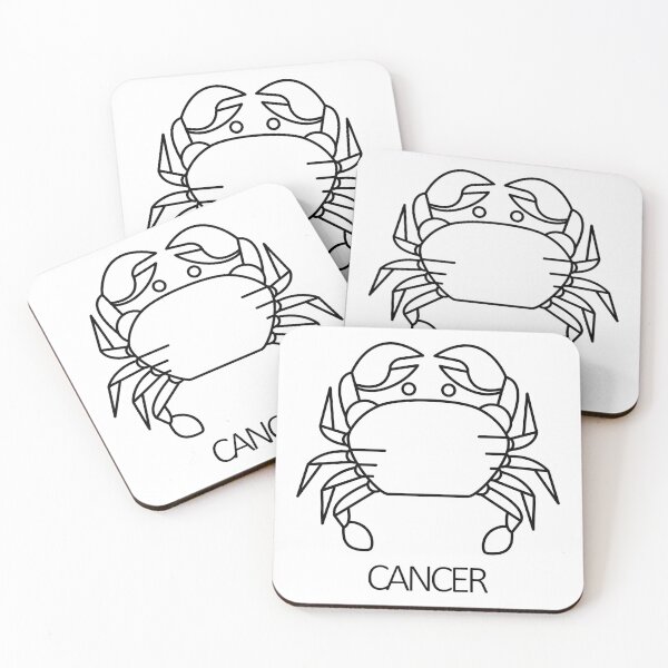Item preview, Cancer Zodiac Sign - Black designed and sold by SimpleWorksSK.
