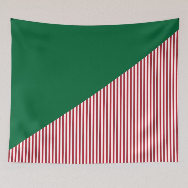 Aperçu de l'œuvre Triangle et rayures | Motifs mixtes | Vert et rouge ii créée et vendue par rsty11.